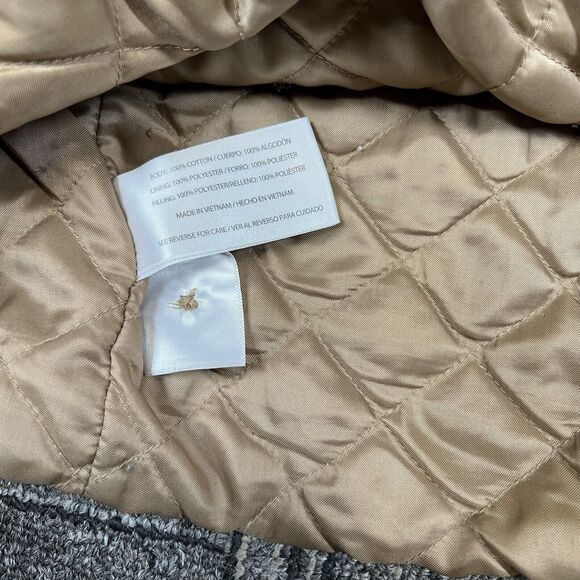 Orvis Jacket Coat Barn Corduroy Collar Cuffs Quilted Canvas Full Zip XL - Picture 8 of 10